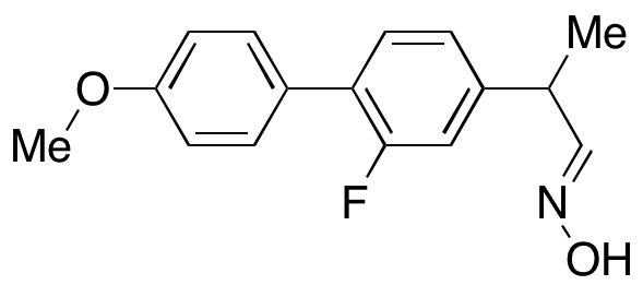 (E)-2-(2-Fluoro-4’-methoxy-[1,1’-biphenyl]-4-yl)propanal Oxime