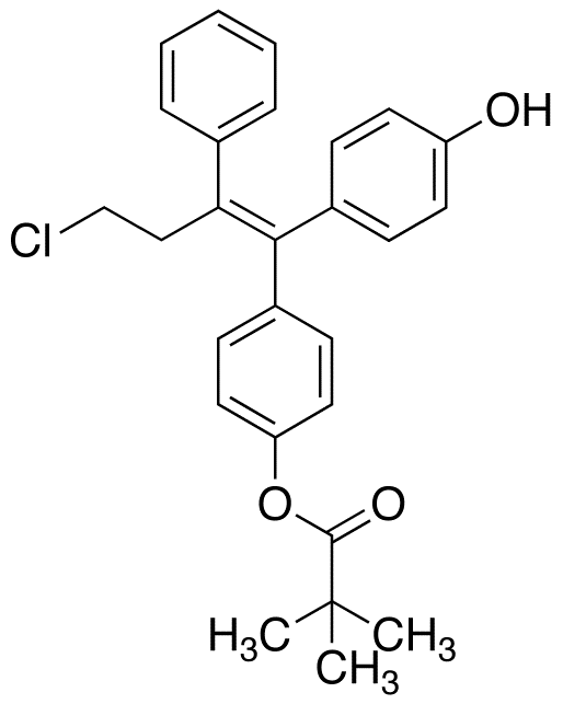 (E)-2,2-Dimethyl-propanoic Acid 4-[4-Chloro-1-(4-hydroxyphenyl)-2-phenyl-1-butenyl]phenyl Ester