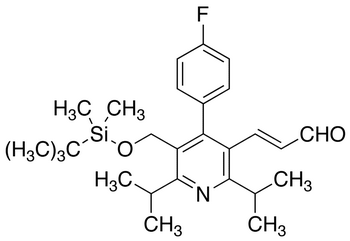 (E)-3-[5-tert-Butyldimethylsilyloxymethyl-2,6-diisopropyl-4-(4-fluorophenyl)-pyrid-3-yl]-prop-2-enal