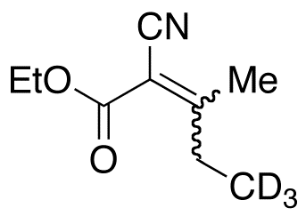 (E/Z)-2-Cyano-3-methyl-2-pentenoic Acid Ethyl Ester-d3