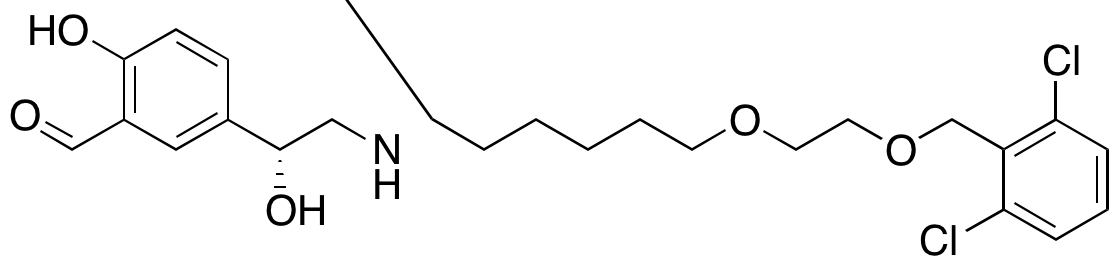 (R)-5-(2-((6-(2-((2,6-Dichlorobenzyl)oxy)ethoxy)hexyl)amino)-1-hydroxyethyl)-2-hydroxybenzaldehyde