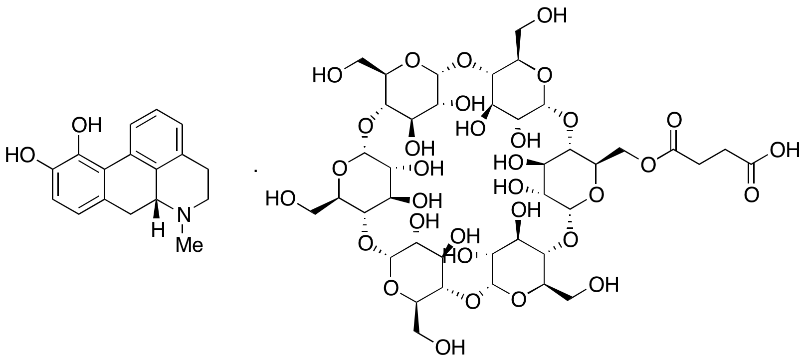 (R)-Apomorphine Succinyl-α-cyclodextin