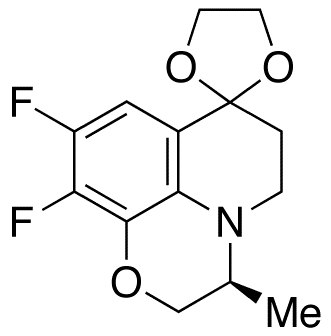 (S)-9,10-Difluoro-3-methyl-2,3,5,6-tetrahydro-7,7-O-ethylidene-7H-pyrido[1,2,3-de]-1,4-benzoxazin-7,7-diol