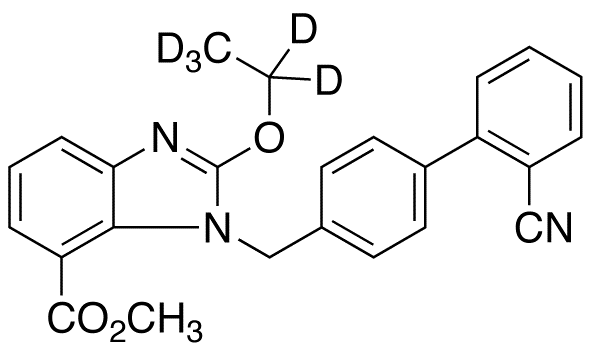 1-[(2’-Cyano-1,1’-biphenyl-4-yl)methyl]-2-ethoxy-d5-7-benzimidazolecarboxylic Acid Methyl Ester