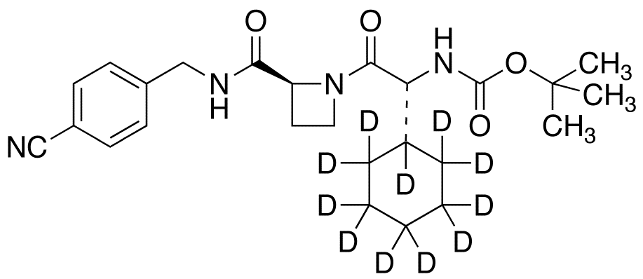 1-[(2R)-N’-Boc-2-amino-2-cyclohexylacetyl]-N-(4’-cyanobenzyl)-2-L-azetidinecarboxamide-d11