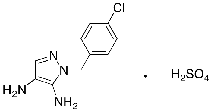 1-[(4-Chlorophenyl)methyl]-1H-pyrazole-4,5-diamine Sulfate