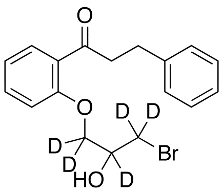 1-[2-(3-Bromo-2-hydroxypropoxy)phenyl]-3-phenyl-1-propanone-d5