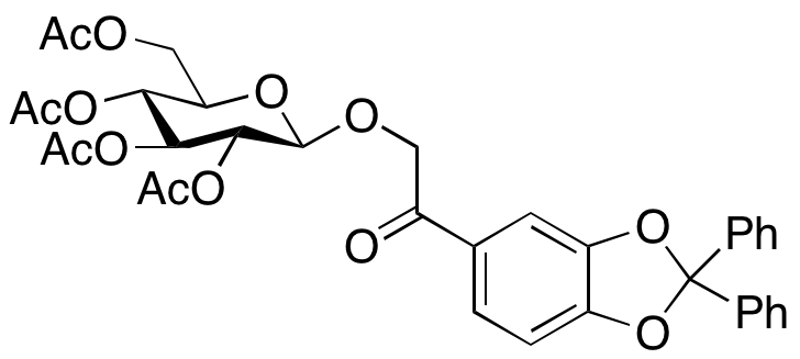 1-(2,2-Diphenyl-1,3-benzodioxol-5-yl)-2-[(2,3,4,6-tetra-O-acetyl-β-D-glucopyranosyl)oxy]ethanone