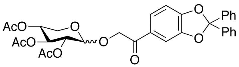 1-(2,2-Diphenyl-1,3-benzodioxol-5-yl)-2-[(2,3,4-tri-O-acetyl-β-D-glucopyranosyl)oxy]-ethanone