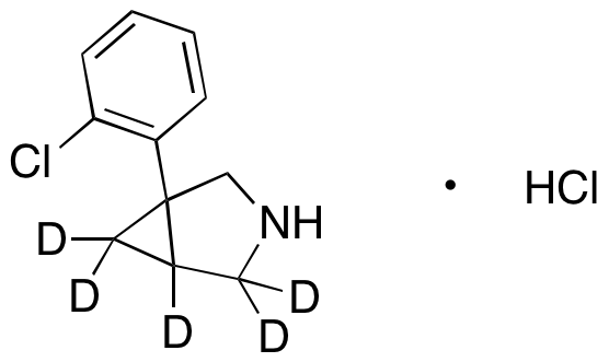 1-(2-Chlorophenyl)-3-azabicyclo[3.1.0]hexane Hydrochloride-d5