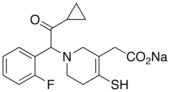 1-[2-Cyclopropyl-1-(2-fluorophenyl)-2-oxoethyl]-1,2,5,6-tetrahydro-4-mercapto-3-pyridineacetic Acid Sodium Salt