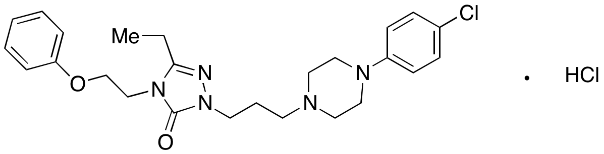 1-(3-(4-(4-Chlorophenyl)piperazin-1-yl)propyl)-3-ethyl-4-(2-phenoxyethyl)-1H-1,2,4-triazol-5(4H)-one Hydrochloride