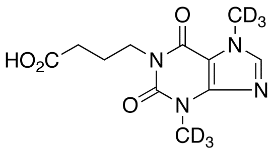 1-(3-Carboxypropyl)-3,7-dimethyl Xanthine-d6