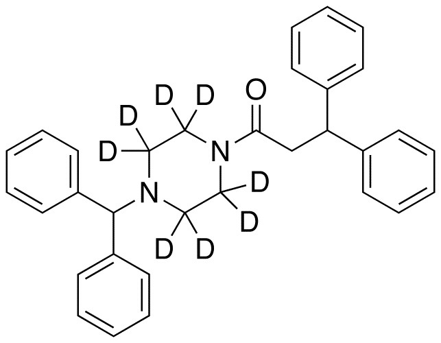 1-[4-(Diphenylmethyl)-1-piperazinyl]-3,3-diphenyl-1-propanone-d8