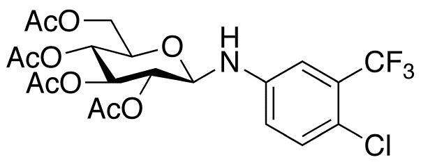 1-[4-Chloro-3-(trifluoromethyl)phenyl]amino-1-deoxy-β-D-glucopyranose Tetraacetate