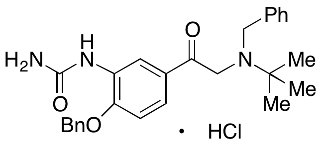 1-(5-(2-(Benzyl(tert-butyl)amino)acetyl)-2-(benzyloxy)phenyl)urea Hydrochloride