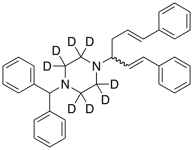 1-(Diphenylmethyl)-4-[(1RS,3E)-4-phenyl-1-[(E)-2-phenylethenyl)-3-buten-1-yl]piperazine-d8
