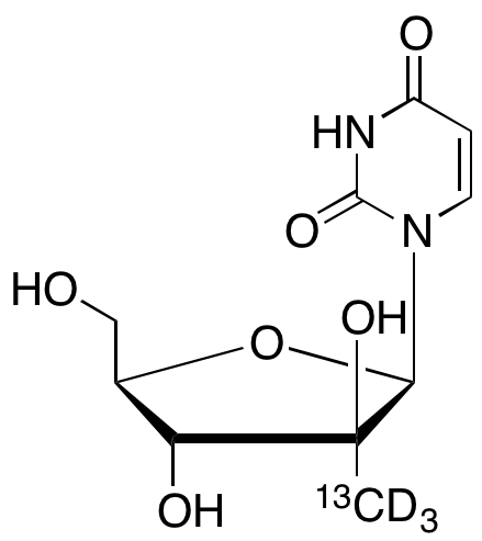 1-β-D-Arabinofuranosyluracil-2-C-methyl-d3, 13C