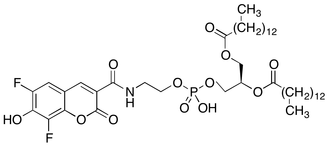 1,2-Dimyristoyl-sn-glycero-3-phosphoethanolamine 6,8-Difluoro-7-hydroxycoumarin-3-carboxamide