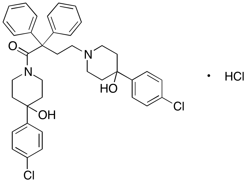 1,4-Bis[4-(4-chlorophenyl)-4-hydroxy-1-piperidinyl]-2,2-diphenyl-1-butanone Hydrochloride