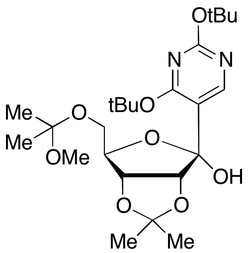1-C-[2,4-Bis(1,1-dimethylethoxy)-5-pyrimidinyl]-5-O-(1-methoxy-1-methylethyl)-2,3-O-(1-methylethylidene)-α-D-ribofuranose