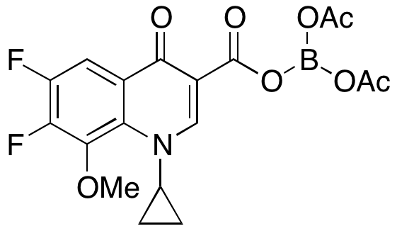 1-Cyclopropyl-6,7-difluoro-1,4-dihydro-8-methoxy-4-oxo-3-quinolinecarboxylic Acid Anhydride with Diacetyl Borate