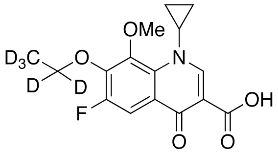 1-Cyclopropyl-6-fluoro-1,4-dihydro-7-ethoxy-8-methoxy-4-oxo-3-quinolinecarboxylic Acid-d5