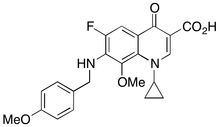 1-Cyclopropyl-6-fluoro-8-methoxy-7-((4-methoxybenzyl)amino)-4-oxo-1,4-dihydroquinoline-3-carboxylic Acid