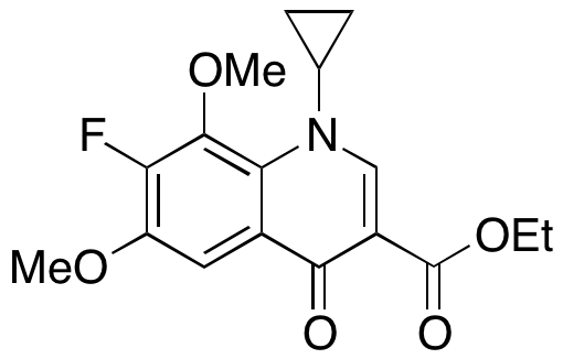1-Cyclopropyl-7-fluoro-6,8-dimethoxy-4-quinolone-3-carboxylic Acid Ethyl Ester