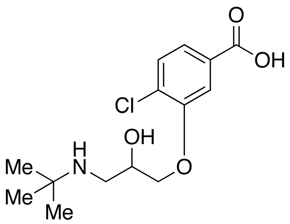 1-tert-Butylamino-3-(2-chloro-5-carboxyphenoxy)-2-propanol Hydrochloride