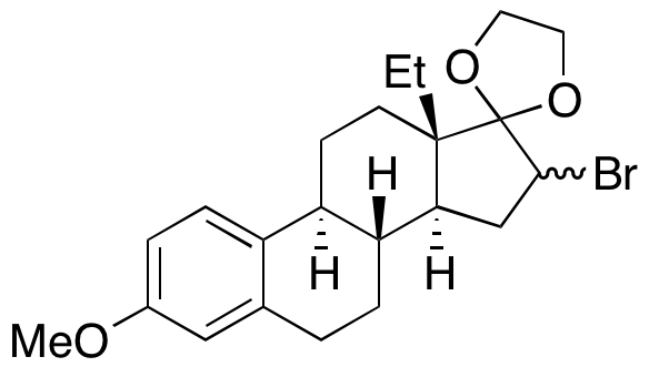 16-Bromo-13-ethyl-3-methoxygona-1,3,5(10)-trien-17-one Cyclic 1,2-Ethanediyl Acetal