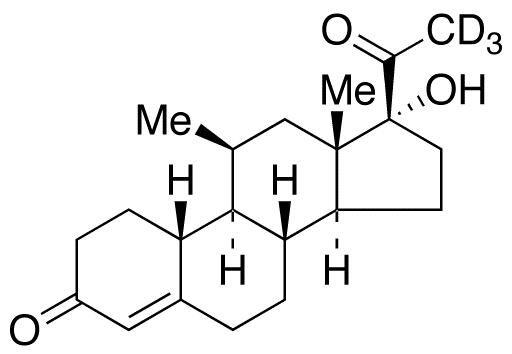 17-Hydroxy-11β-methyl-19-norprogesterone-d3