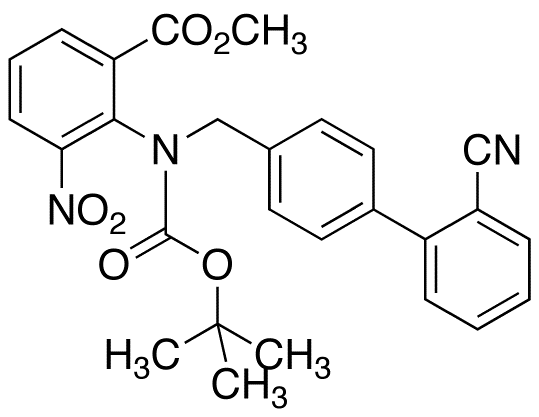2-[[(2’-Cyano[1,1’-biphenyl]-4-yl)methyl][(1,1-dimethylethoxy)carbonyl]amino]-3-nitrobenzoic Acid Methyl Ester