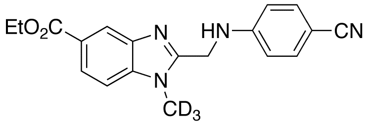 2-[[(4-Cyanophenyl)amino]methyl]-1-methyl-1H-benzimidazole-5-carboxylic-d3 Acid Ethyl Ester