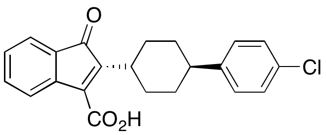 2-((1r,4r)-4-(4-Chlorophenyl)cyclohexyl)-1-oxo-1H-indene-3-carboxylic Acid