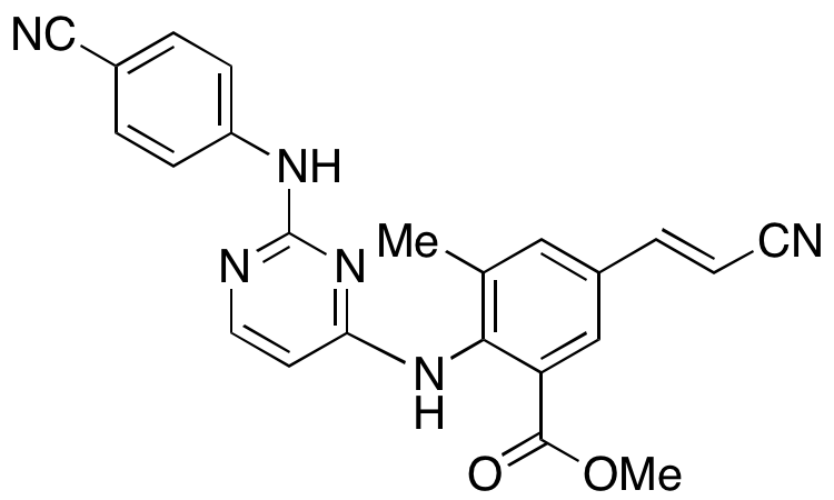 2-((2-((4-Cyanophenyl)amino)pyrimidin-4-yl)amino)-5-(2-cyanovinyl)-3-methylbenzoic Acid Methyl Ester