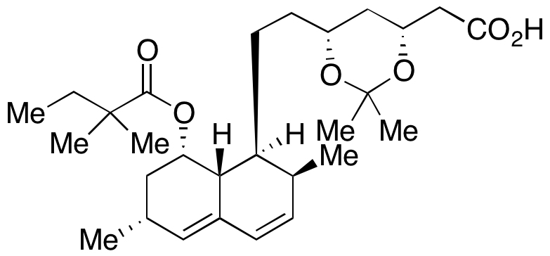 2-((4R,6R)-6-(2-((1S,2S,6R,8S,8aR)-8-((2,2-Dimethylbutanoyl)oxy)-2,6-dimethyl-1,2,6,7,8,8a-hexahydronaphthalen-1-yl)ethyl)-2,2-dimethyl-1,3-dioxan-4-yl)acetic Acid