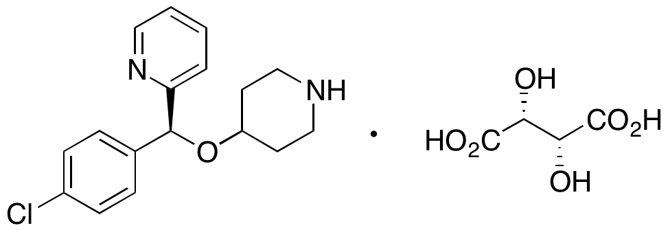 2-[(S)-(4-Chlorophenyl)(4-piperidinyloxy)methyl]pyridine L-Tartrate