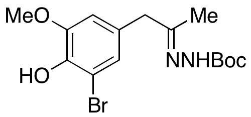 2-(1-(3-Bromo-4-hydroxy-5-methoxyphenyl)propan-2-ylidene)hydrazinecarboxylic Acid tert-Butyl Ester