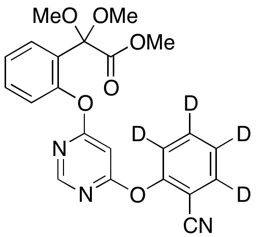 2-(2-((6-(2-Cyanophenoxy)pyrimidin-4-yl)oxy)phenyl)-2,2-dimethoxyacetic Acid Methyl Ester-d4