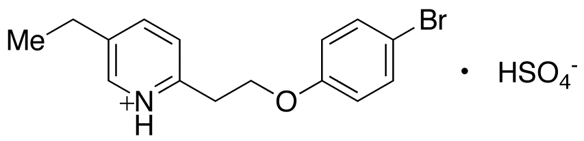 2-[2-(4-Bromophenoxy)ethyl]-5-ethylpyridine Hydrogen Sulfate Salt