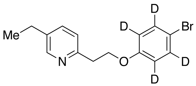 2-[2-(4-Bromophenoxy)ethyl]-5-ethylpyridine-d4