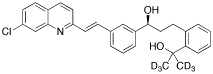 2-[3-(S)-[3-(2-(7-Chloro-2-quinolinyl)ethenyl)phenyl]-3-hydroxypropyl]phenyl-2-propanol-d6