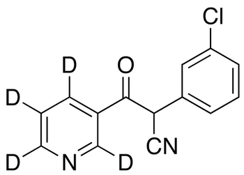 2-(3-Chlorophenyl)-2-cyano-1-(3-pyridinyl-d4)-1-ethanone