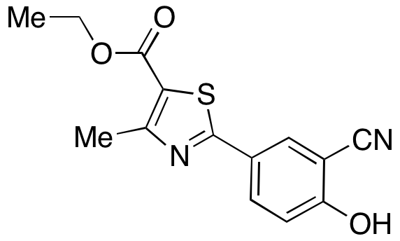 2-(3-Cyano-4-hydroxyphenyl)-4-methyl-1,3-thiazole-5-carboxylic Acid Ethyl Ester