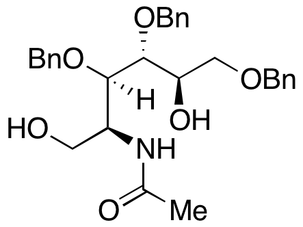 2-(Acetylamino)-2-deoxy-3,4,6-tris-O-(phenylmethyl)-D-glucitol