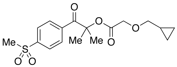 2-(Cyclopropylmethoxy)-acetic Acid 1,1-Dimethyl-2-[4-(methylsulfonyl)phenyl]-2-oxoethyl Ester
