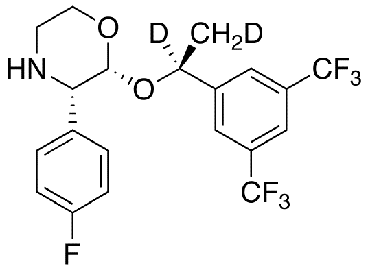 2-(R)-[1-(S)-(3,5-Bis(trifluoromethyl)phenyl)ethoxy]-3-(S)-fluorophenylmorpholine-d2