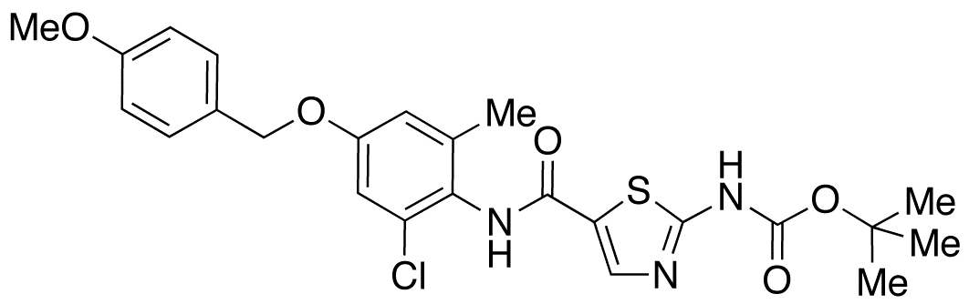 2-(tert-Butyloxycarbonyl)amino-N-[4-((4-methoxyphenyl)methoxy)-2-chloro-6-methylphenyl]-5-thiazolecarboxamide