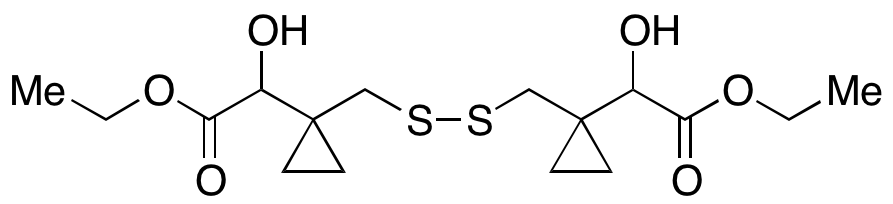 2,2’-((Disulfanediylbis(methylene))bis(cyclopropane-1,1-diyl))bis(2-hydroxyacetic Acid) Diethyl Ester